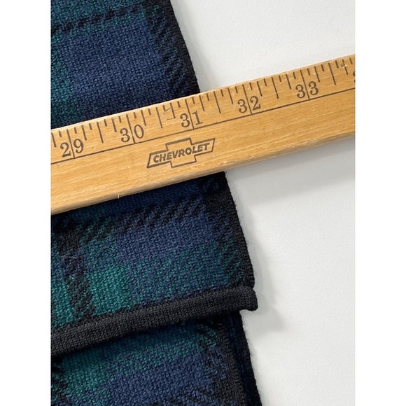 Talbots Black Watch Plaid Merino Cardigan Sweater Long Women XS Blue Green Black - Picture 3 of 6